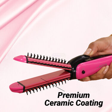 3 IN 1 Professional Hair Straightener Crimper Roller Styler (3SC1)