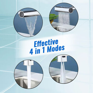 4 in 1 Waterfall Rotating Tap
