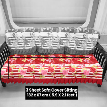 5 Seater Designer Waterproof Sofa Cover Set (5WSC1)