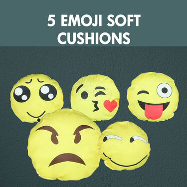 Pack Of 5 Emoji Soft Cushions (5C1)