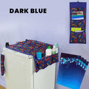 7 Pcs 3D Modern Geometric Fridge Cover Set with 14 Free Gifts (7F9)