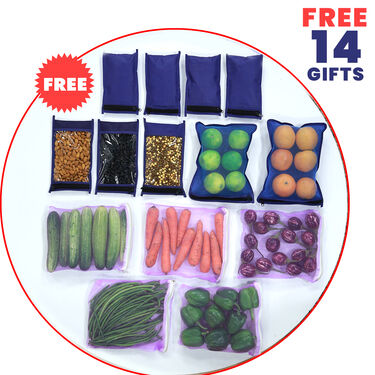 7 Pcs 3D Modern Geometric Fridge Cover Set with 14 Free Gifts (7F9)