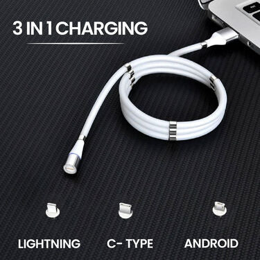 Bluetooth Calling Watch (T500) with Anti Tangle Magnetic Cable And Protection Case (SC11)