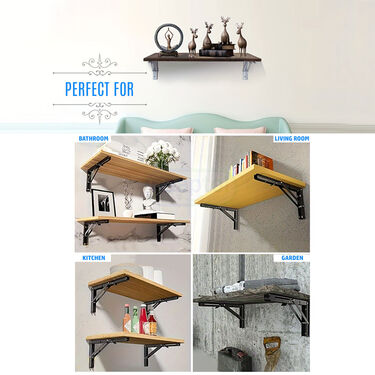 20 Cm Folding Metal Collapsible Shelf Bracket (D24)