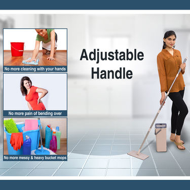 Twin Bucket Flat Microfiber Mop