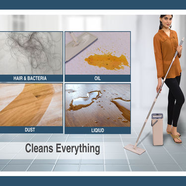 Twin Bucket Flat Microfiber Mop