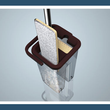 Twin Bucket Flat Microfiber Mop