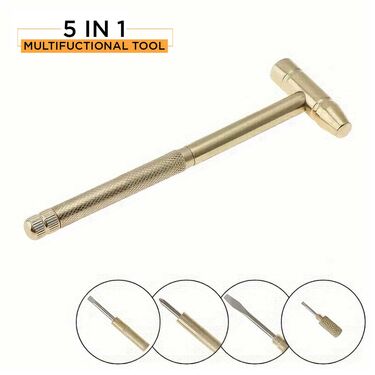Multi Functional 5 in 1 Small Metal Hammer (D15)