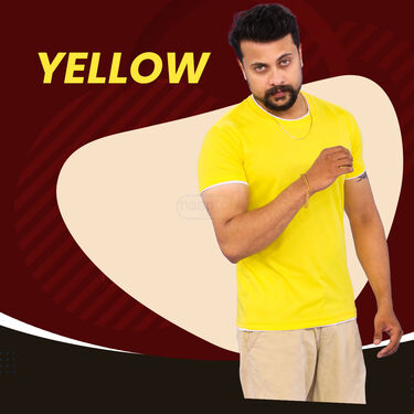 Pack of 5 Round Neck T-Shirt With Golden Chain & Bracelet (5RT20)