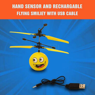 Hand sensor rechargeable flying smiley (RFS)
