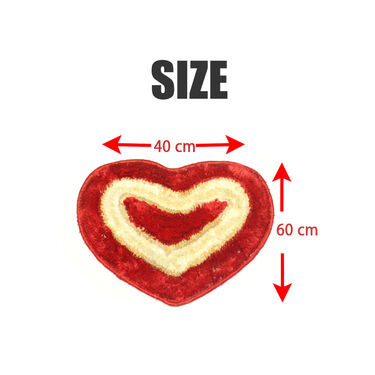 Super Soft Heart Shaped Door Mat-BOGO (DM2)