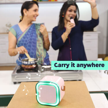 Wireless Bluetooth Karaoke Speaker & Mic with Colourful dancing lights (KBS1)