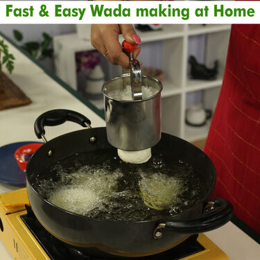 Royal Chef Stainless Steel Vada Maker + Coconut Scrapper + Free Coconut Opener