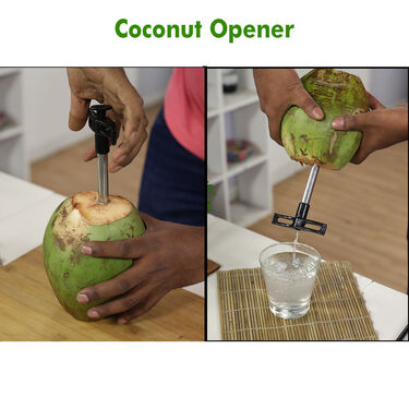 Royal Chef Stainless Steel Vada Maker + Coconut Scrapper + Free Coconut Opener
