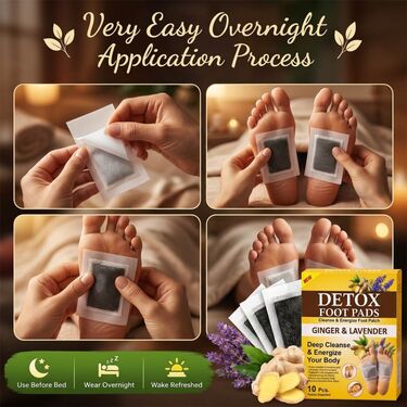 Detox Footpatch With Ginger Extract Pack of 30 (DTXG30)