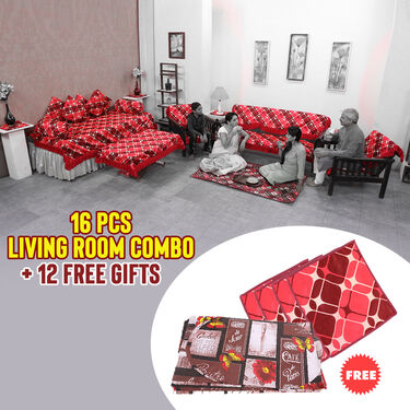 16 Pcs Living Room Set with 12 Free Gifts (16LC)