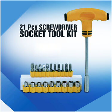 21 Pcs Screwdriver Socket Tool Kit (V2)