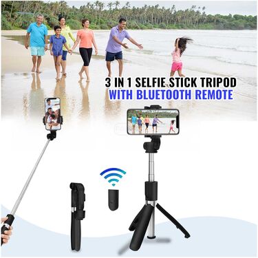 Selfie Stick Handheld Tripod Bluetooth Shutter (SST)