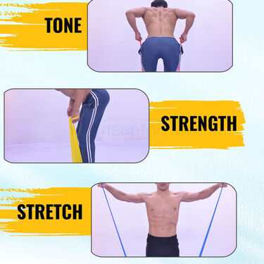 Set Of 3 Resistance Band For Toning  Strength & Stretch (FAS35)