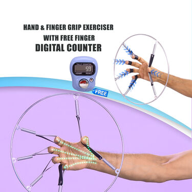 Hand & Finger Grip Exerciser With Free Finger Digital Counter (HFGC01)