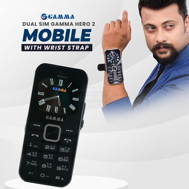 Dual Sim Gamma Hero 2 Mobile With Wrist Strap (HERO2)