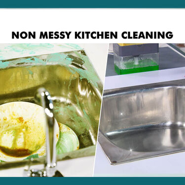 Kitchen Soap Dispenser with Free 3 Foam Scrubber