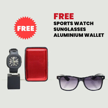 Leatherite Sandals Pick Any 1   Free Sports Watch   Sunglasses   Aluminium Wallet (SW59)