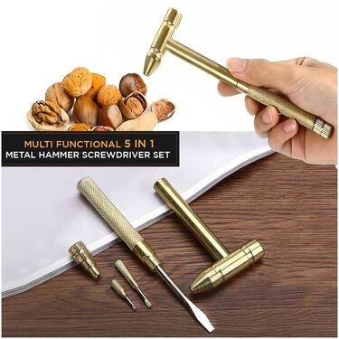 Multi Functional 5 in 1 Small Metal Hammer (D15)