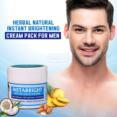 Panchvati Herbal Natural Instant Brightening Cream Pack For Men