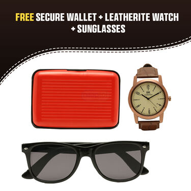 Pick any 1 Comfortable Stylish Sandals with Free Secure Wallet + Leatherite Watch + Sunglasses (SW91)