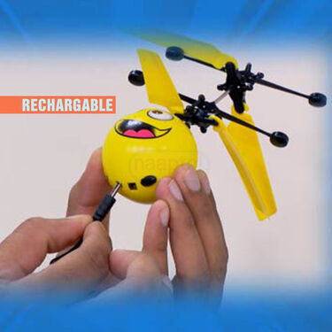 Hand sensor rechargeable flying smiley (RFS)