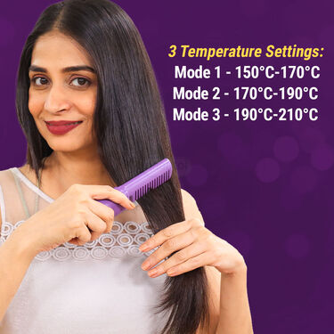 Hot Comb Hair Straightener with Temperature Adjustment (SC2)