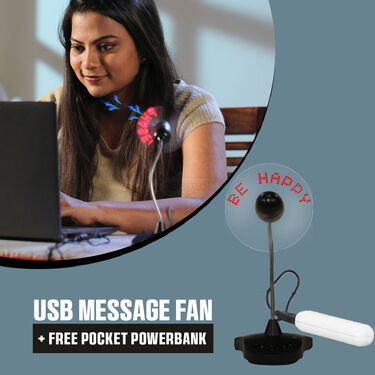 USB Message Fan + FREE Emergency Pocket Powerbank (UPMF) – EasyEtail